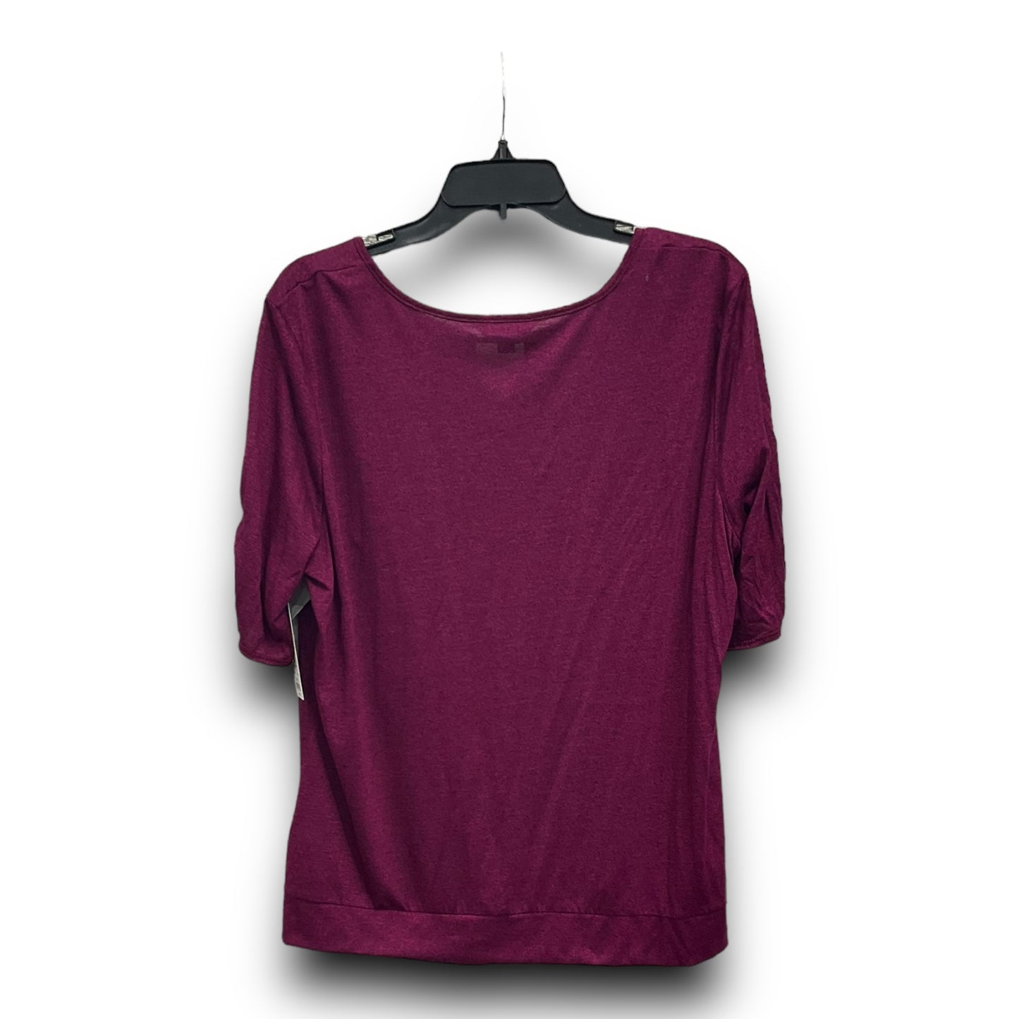 Top Short Sleeve By Apt 9 In Purple, Size: Xxl