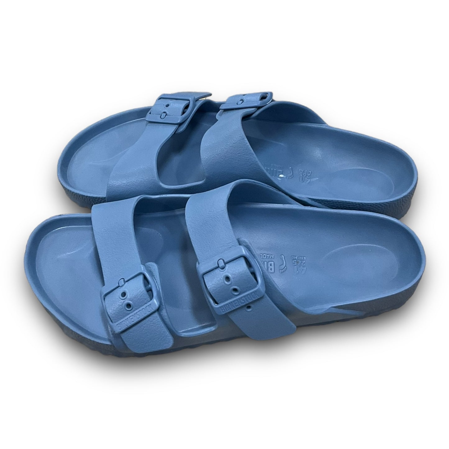 Sandals Flats By Birkenstock In Blue, Size: 10