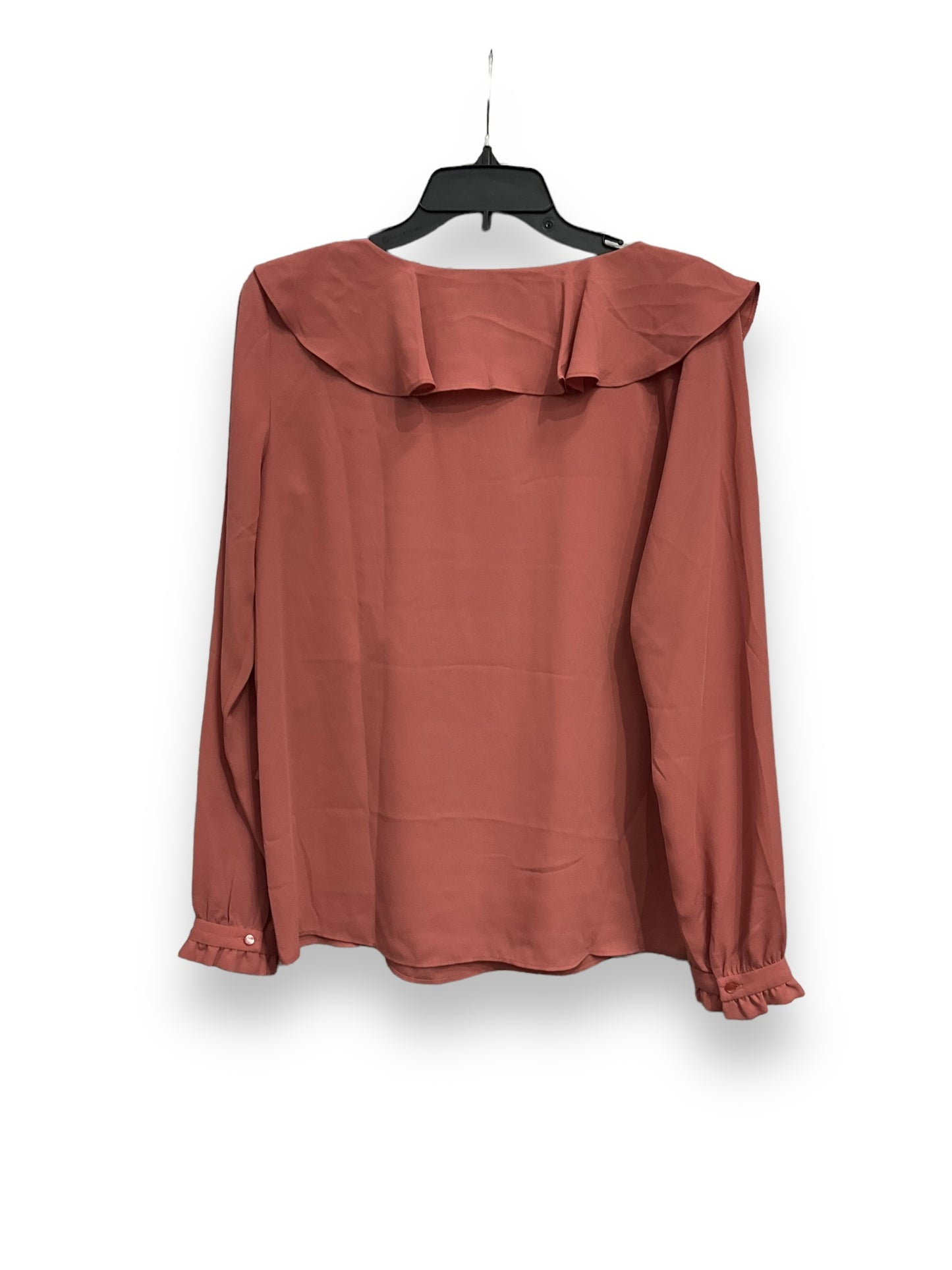 Blouse Long Sleeve By Loft In Pink, Size: S