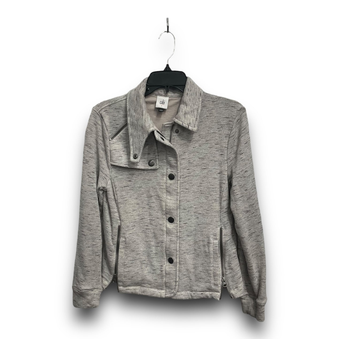 Jacket Shirt By Cabi In Grey, Size: S