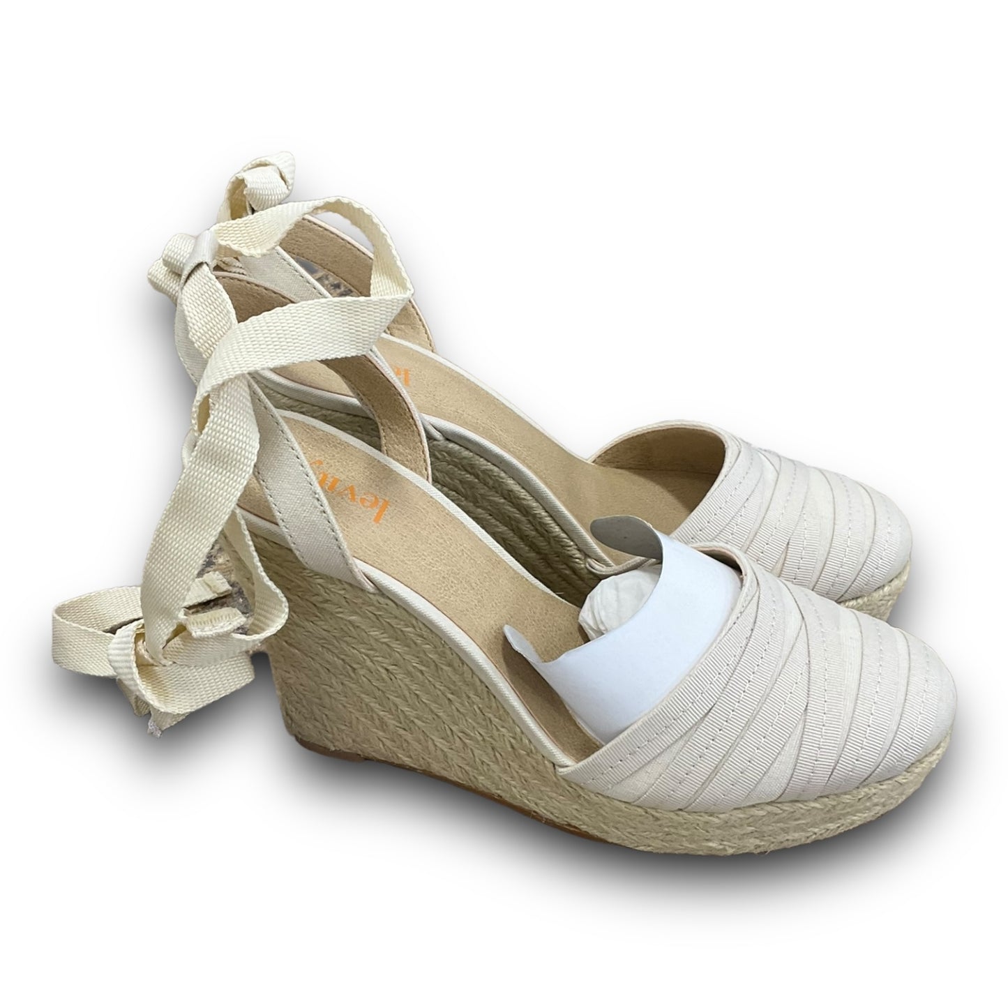 Sandals Heels Wedge By Clothes Mentor In Tan, Size: 6