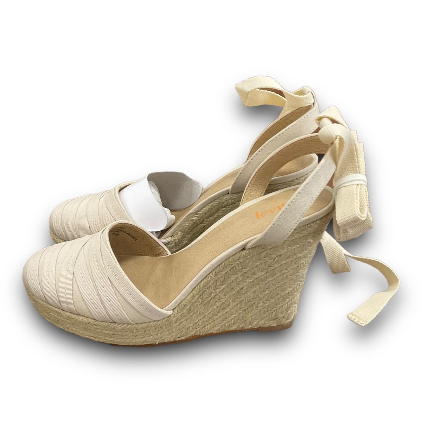 Sandals Heels Wedge By Clothes Mentor In Tan, Size: 6