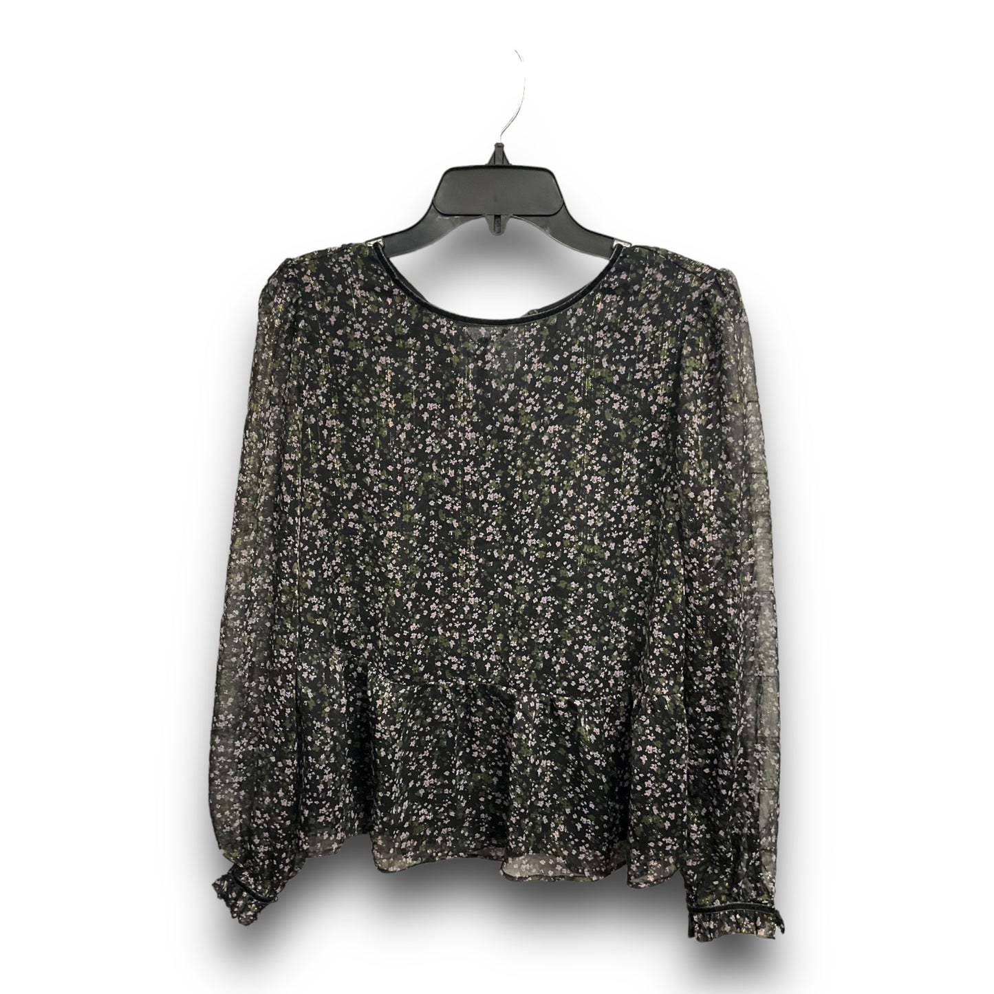 Top Long Sleeve By Loft In Floral Print, Size: M