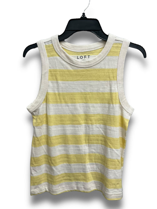 Top Sleeveless By Loft In Striped Pattern, Size: S