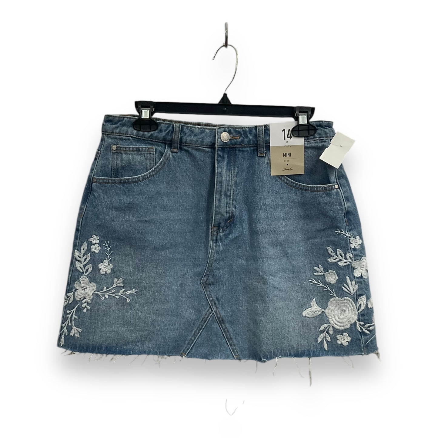 Skirt Mini & Short By Clothes Mentor In Blue Denim, Size: 10