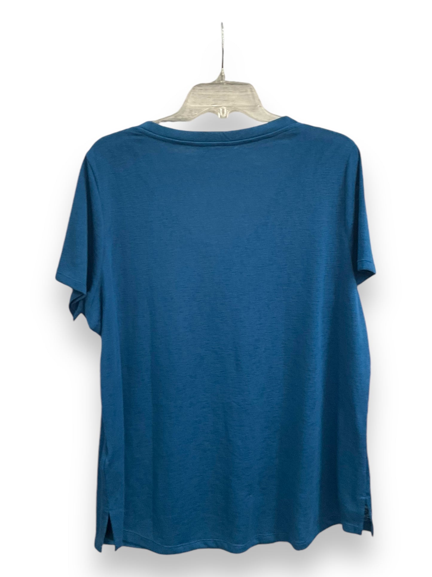 Top Short Sleeve By Athleta In Blue, Size: Xl