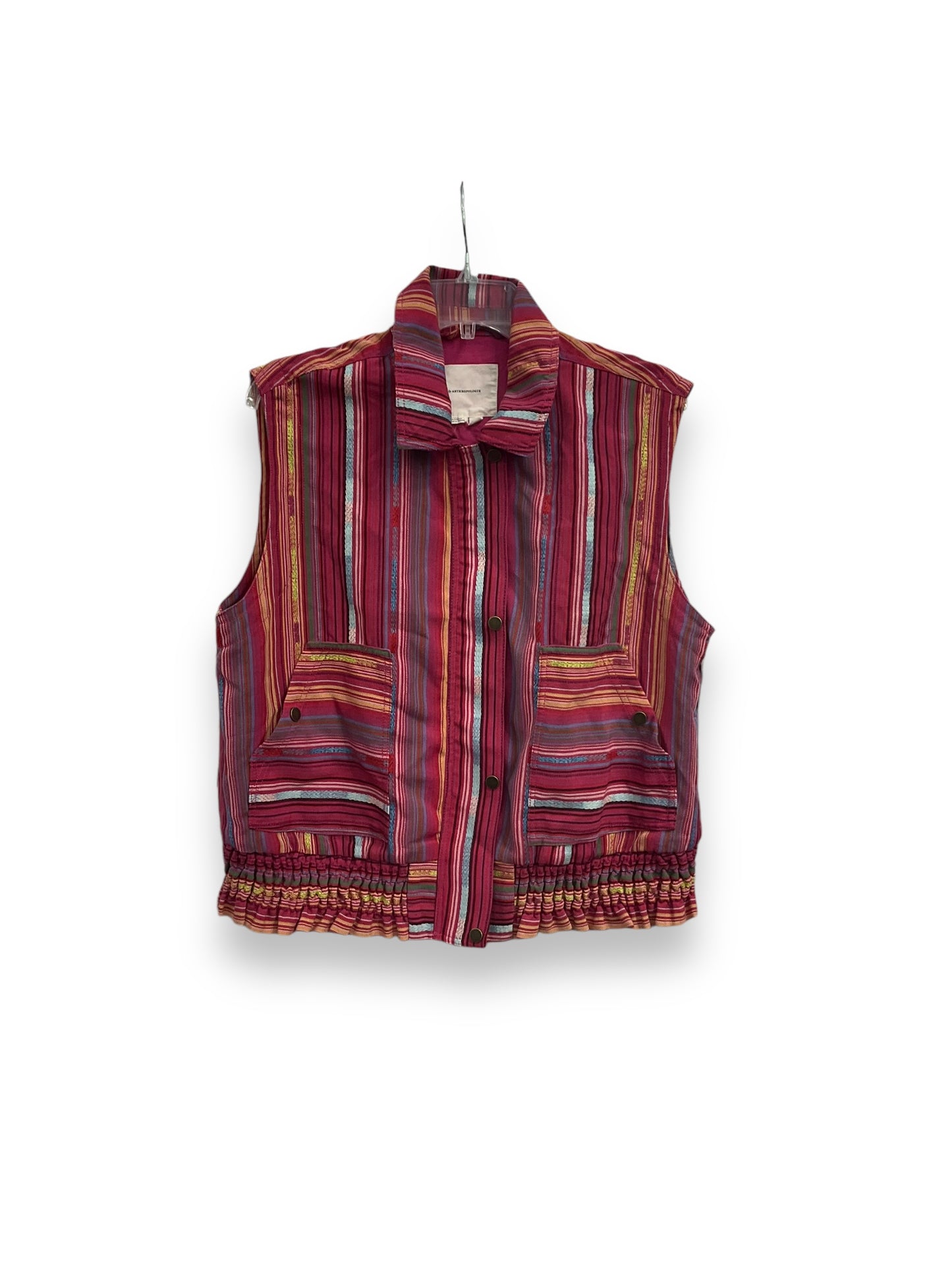 Vest Other By Anthropologie In Striped Pattern, Size: S