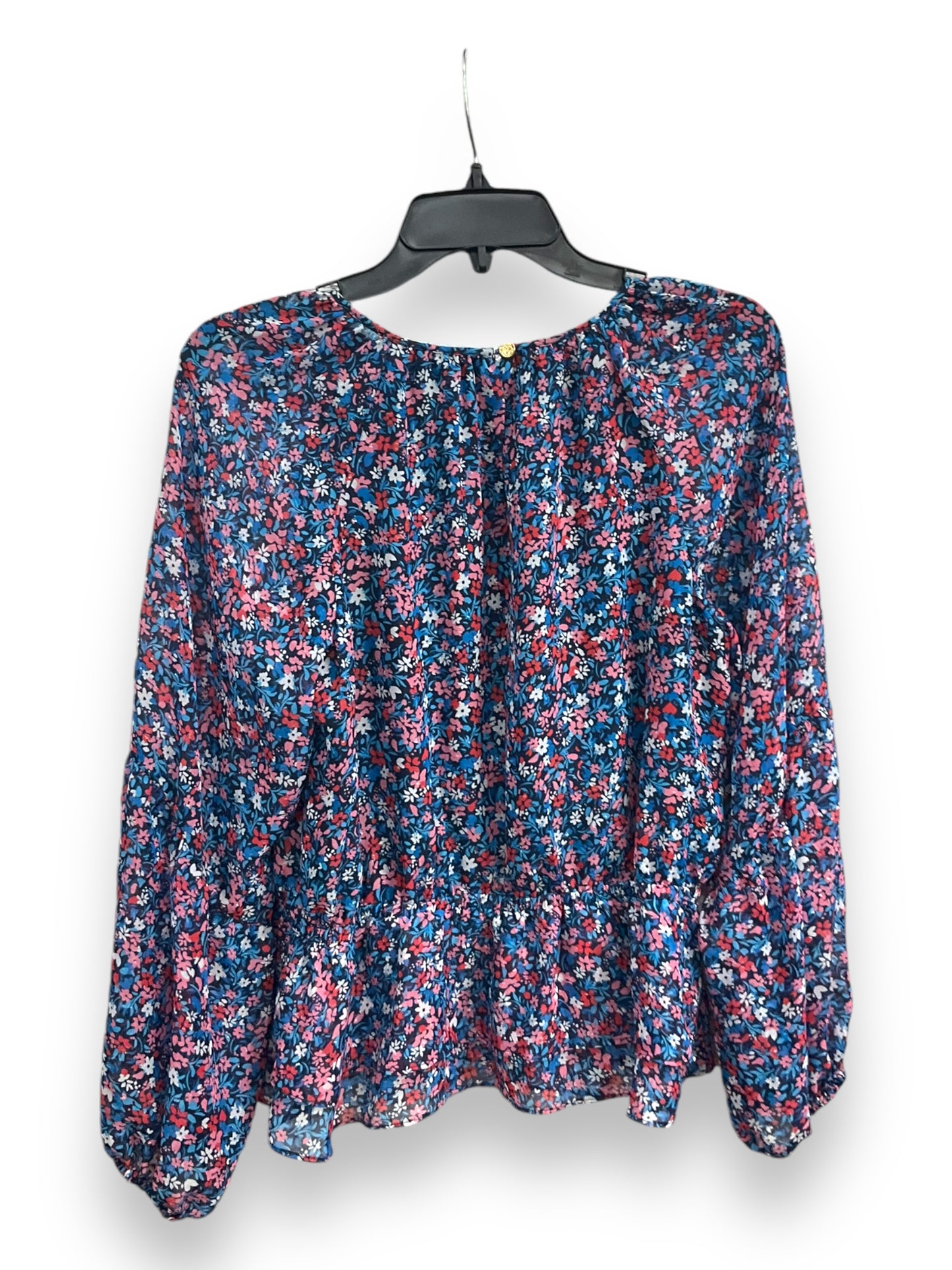 Blouse Long Sleeve By Draper James In Floral Print, Size: M