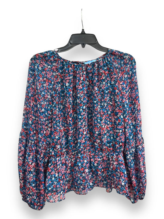 Blouse Long Sleeve By Draper James In Floral Print, Size: M