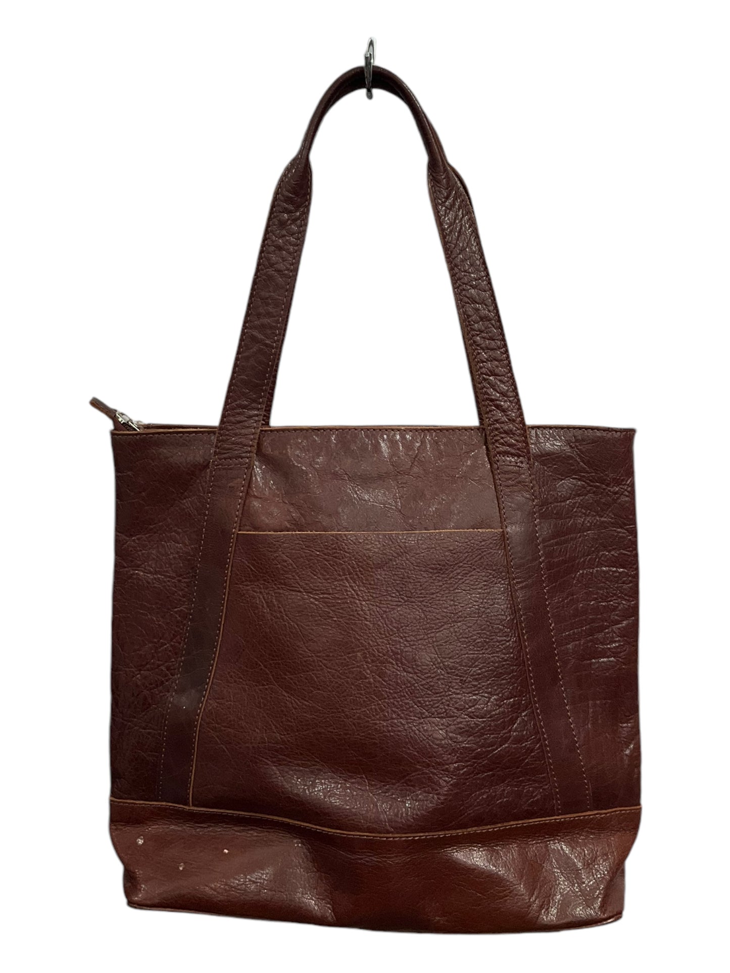 Tote Leather By Assots, Size: Medium