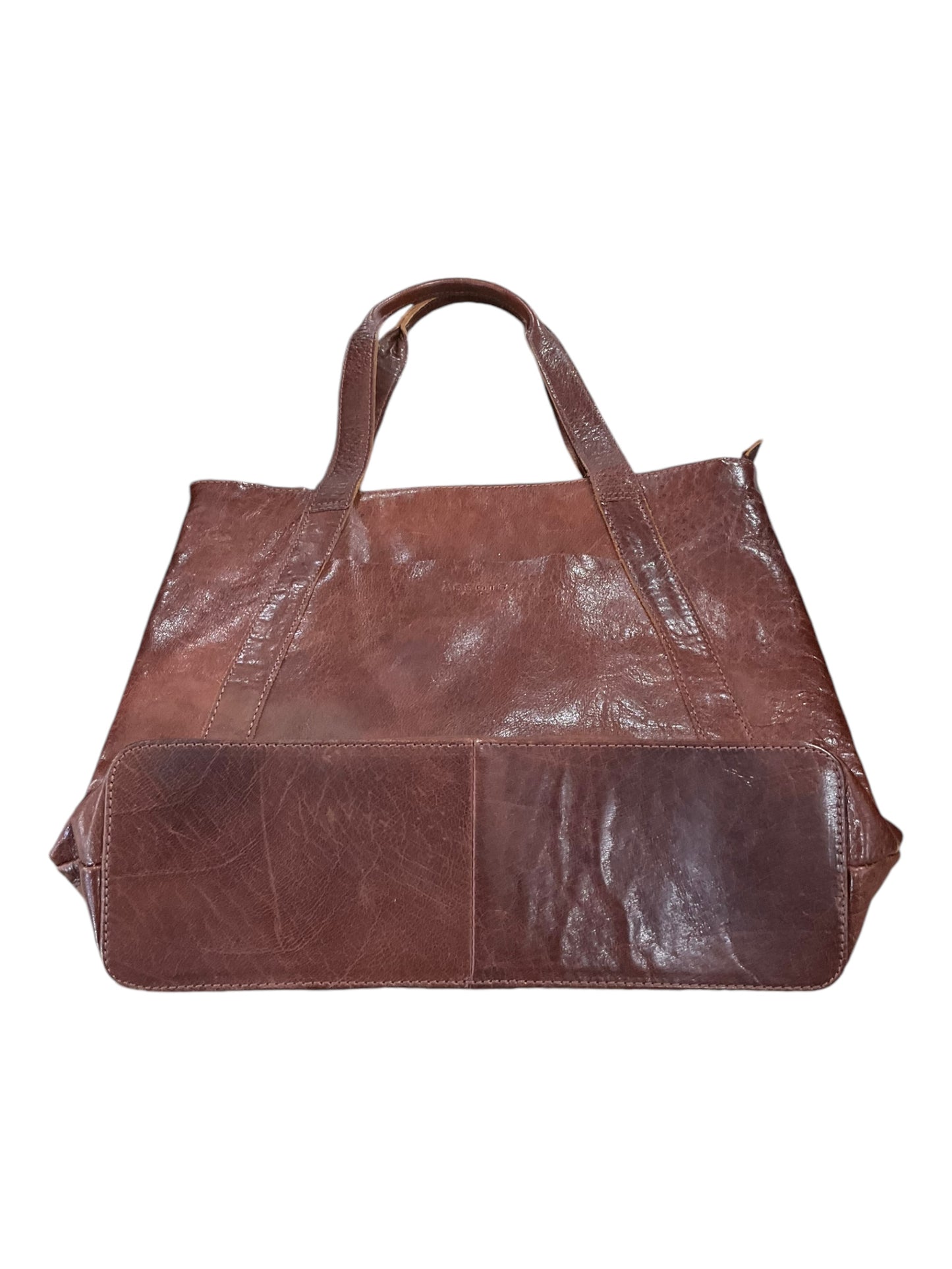 Tote Leather By Assots, Size: Medium