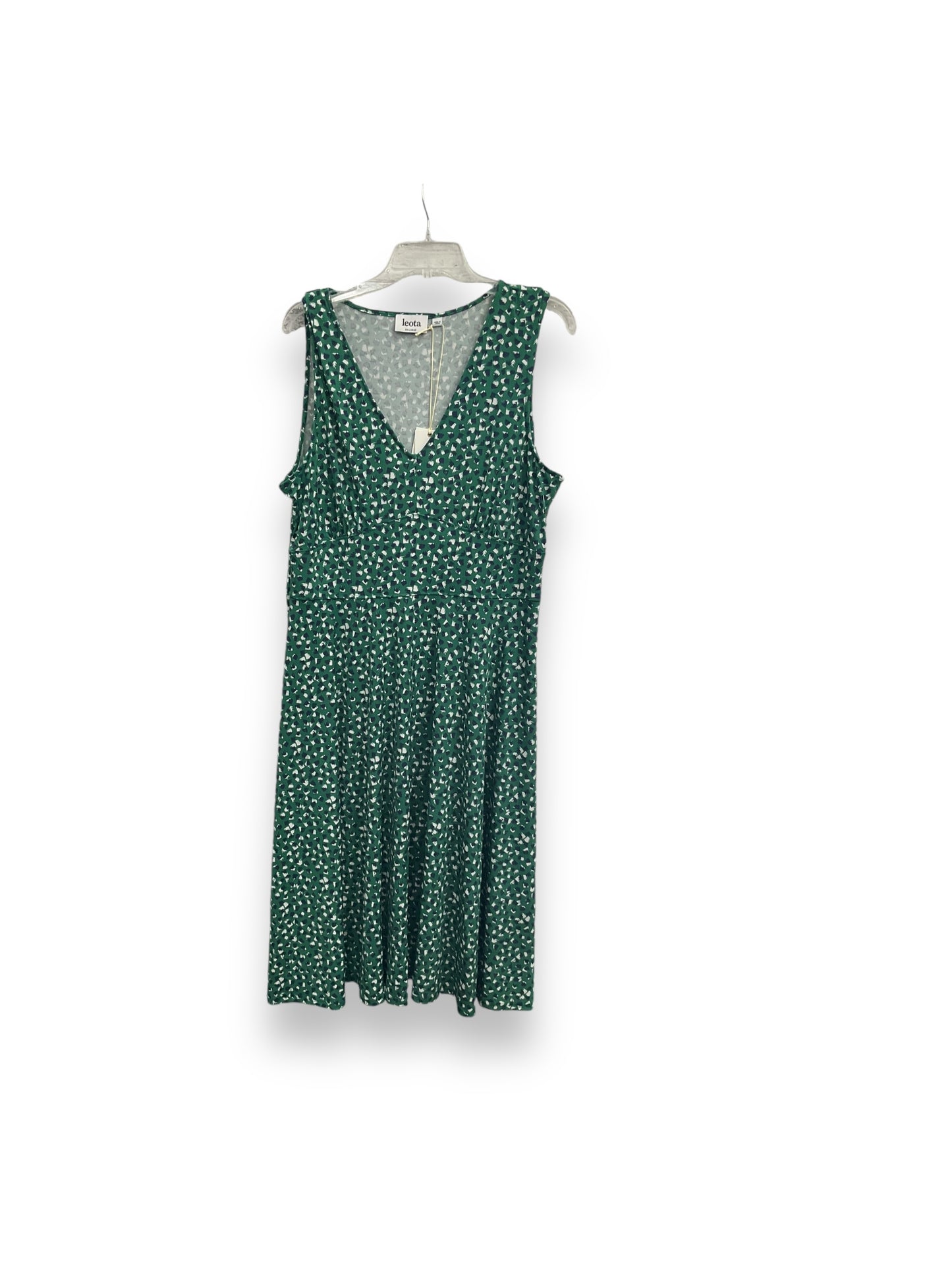 Dress Casual Midi By Leota In Green, Size: Xxl