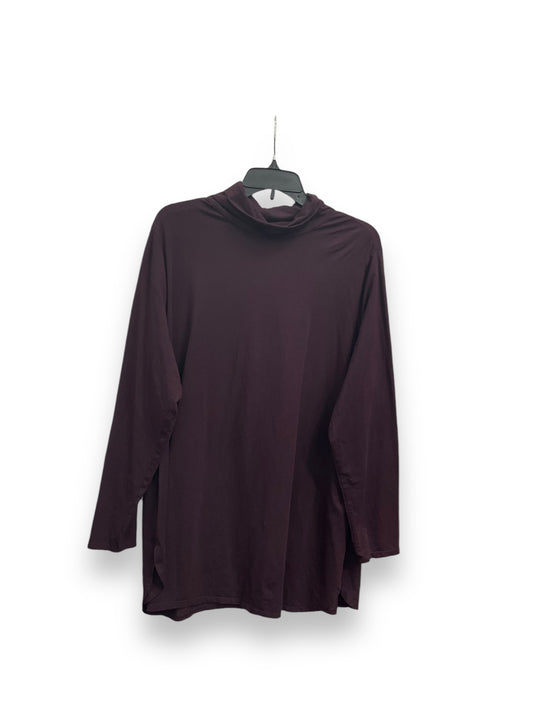 Top Long Sleeve By J. Jill In Purple, Size: 2x