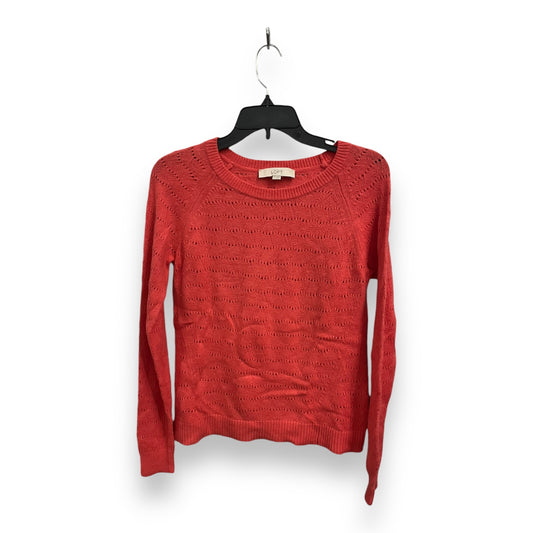 Sweater By Loft In Coral, Size: M