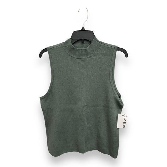 Top Sleeveless By Nine West Apparel In Green, Size: Xl