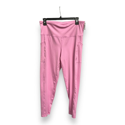 Athletic Leggings By Ideology In Pink, Size: L