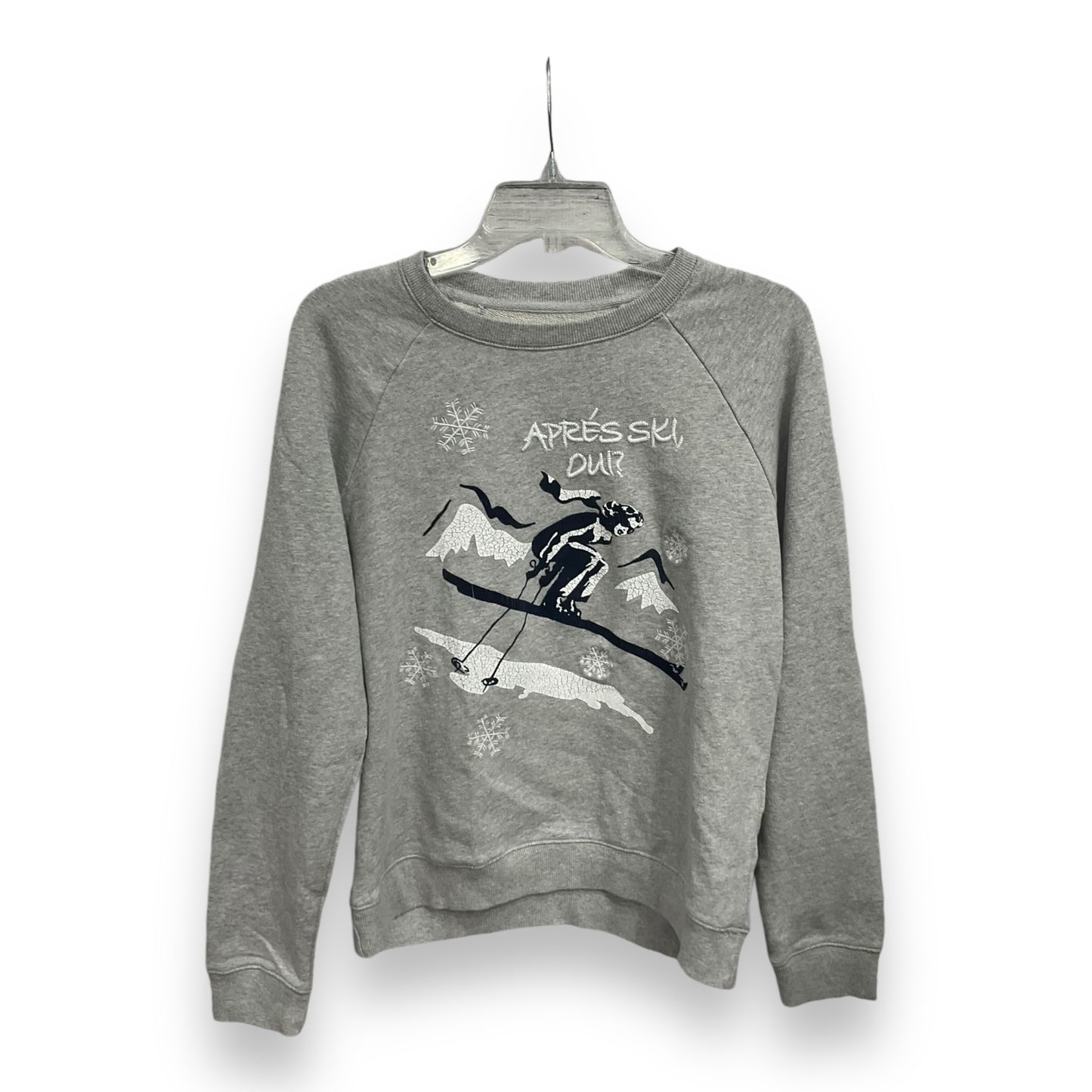 Sweatshirt Crewneck By Lucky Brand In Grey, Size: M