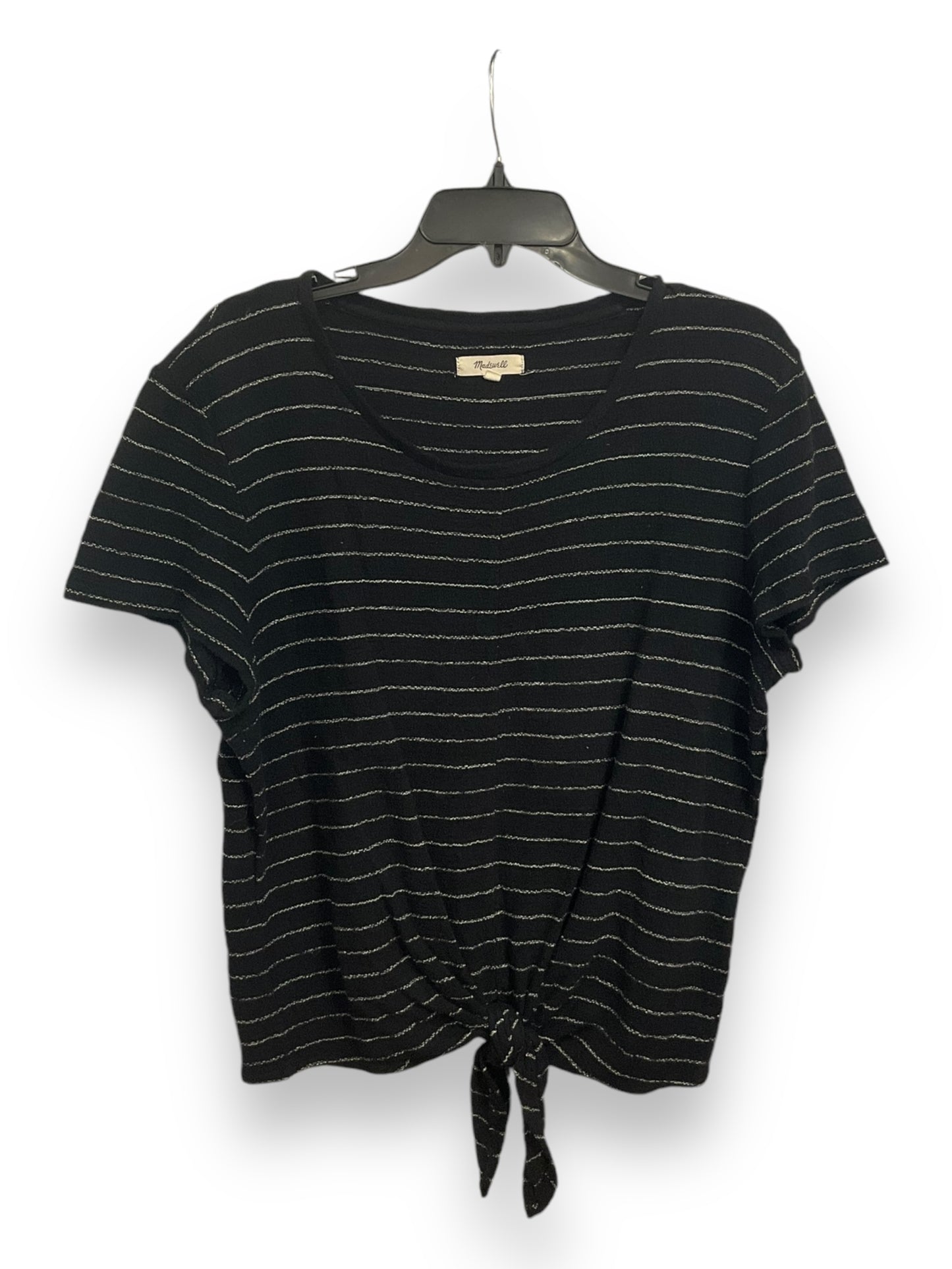 Top Short Sleeve Basic By Madewell In Striped Pattern, Size: L