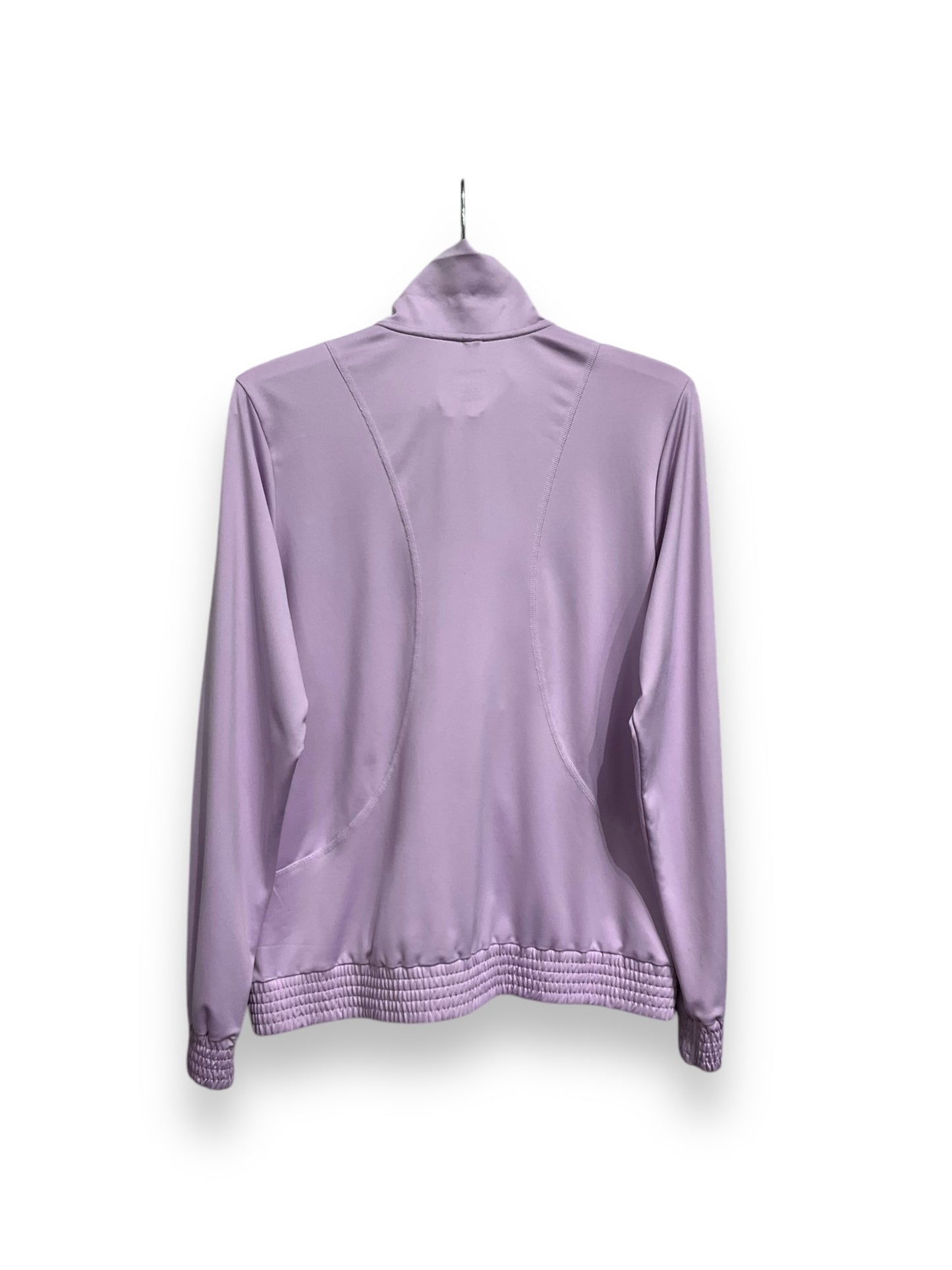 Athletic Jacket By Rbx In Lavender, Size: L