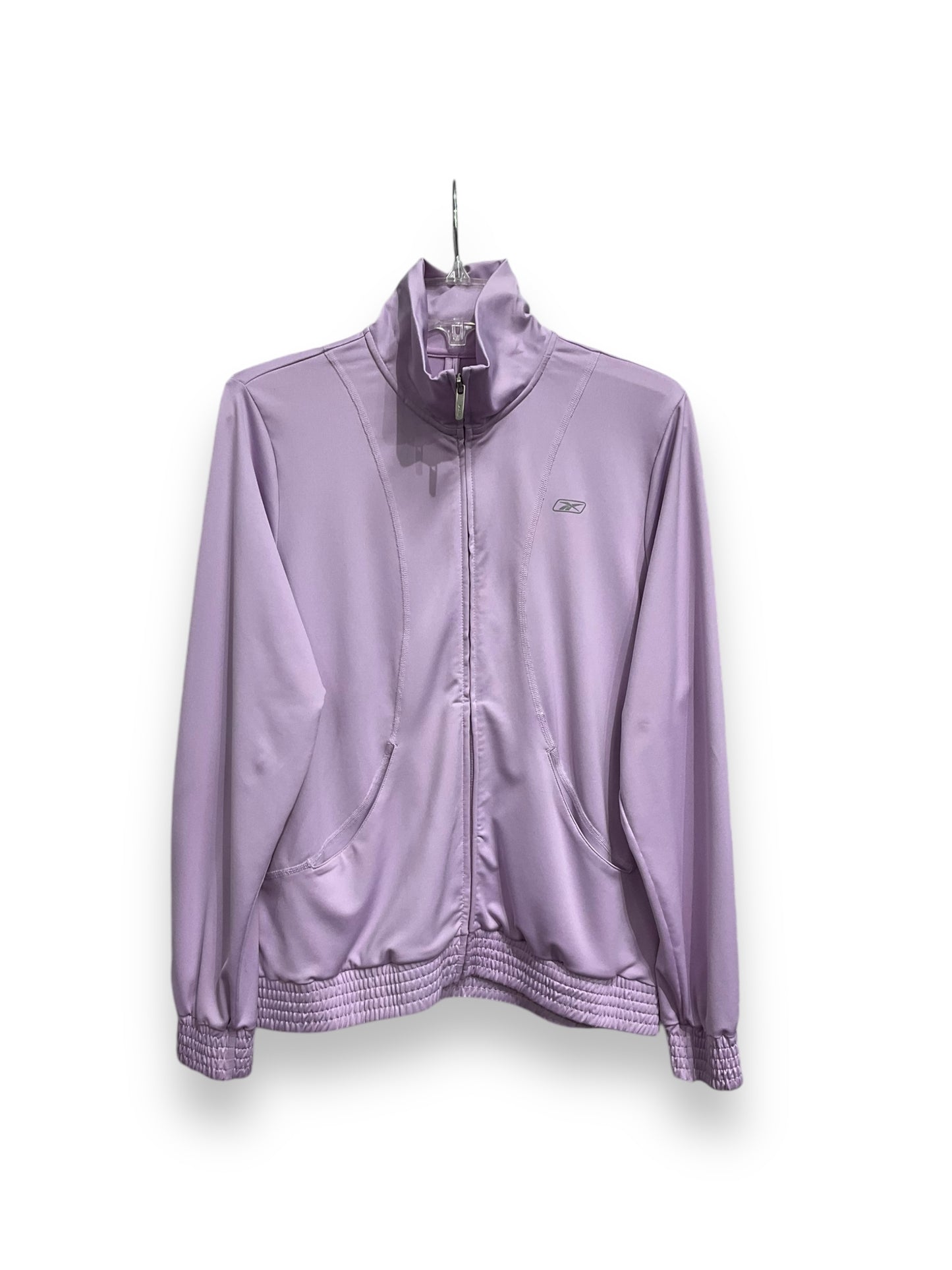 Athletic Jacket By Rbx In Lavender, Size: L