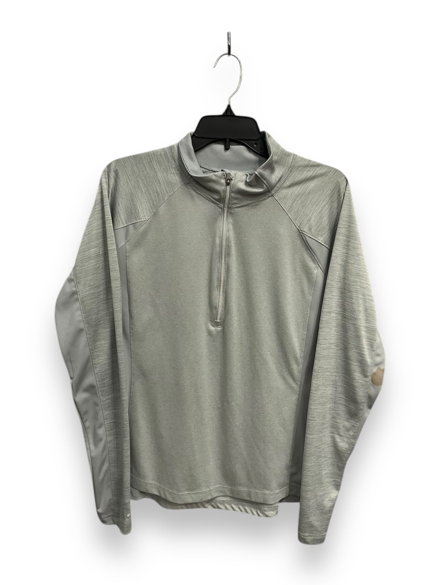 Athletic Jacket By Danskin In Taupe, Size: L