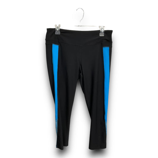 Athletic Pants By Spalding In Black & Blue, Size: L