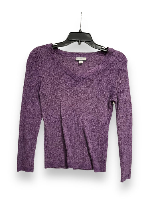 Top Long Sleeve Basic By Croft And Barrow In Purple, Size: S