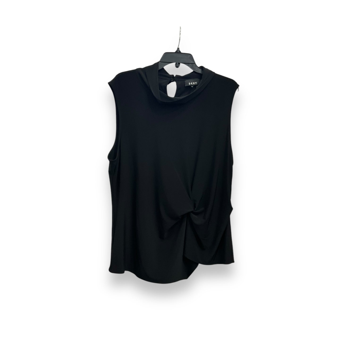 Blouse Sleeveless By Dkny In Black, Size: Xxl