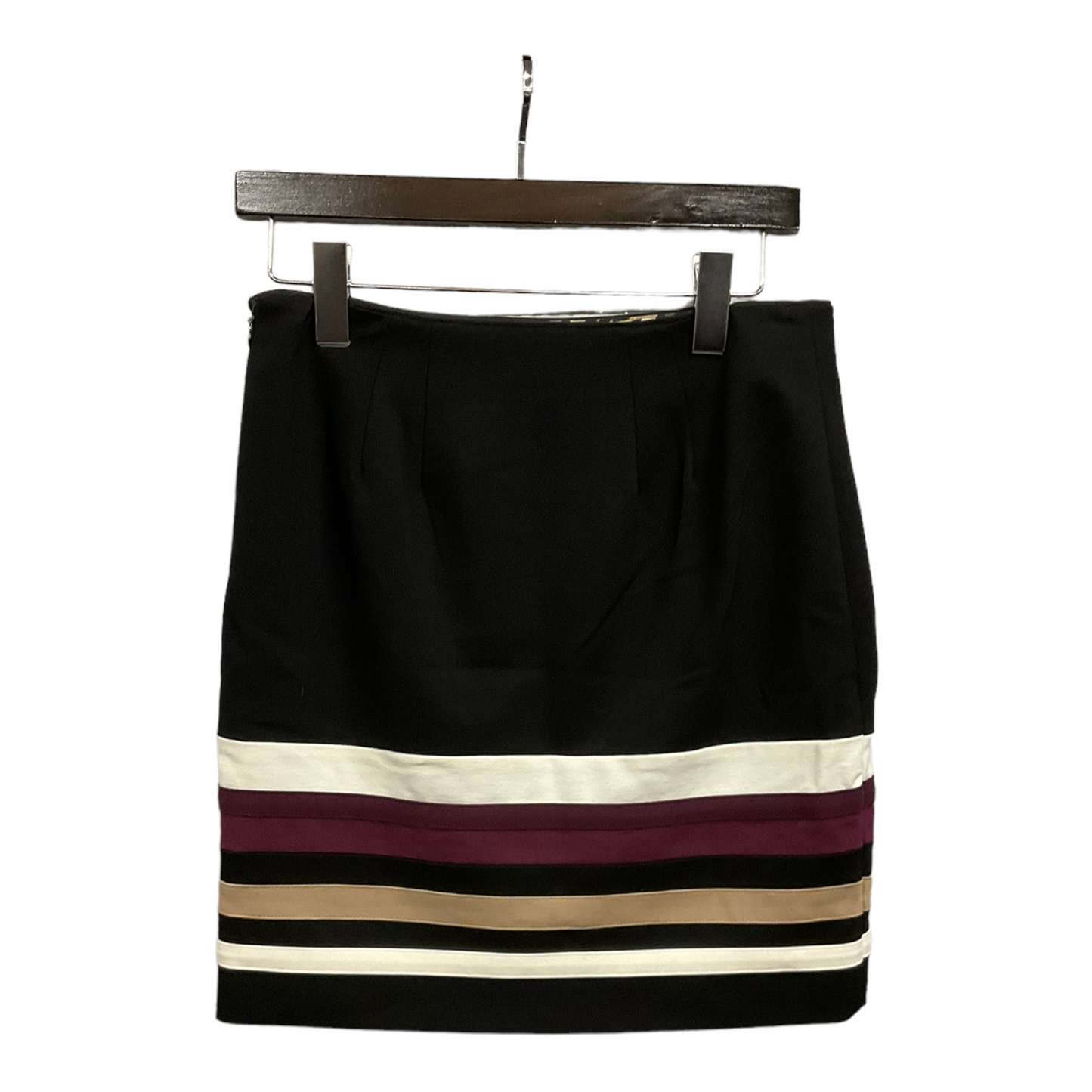 White house black market cheap black and white striped skirt