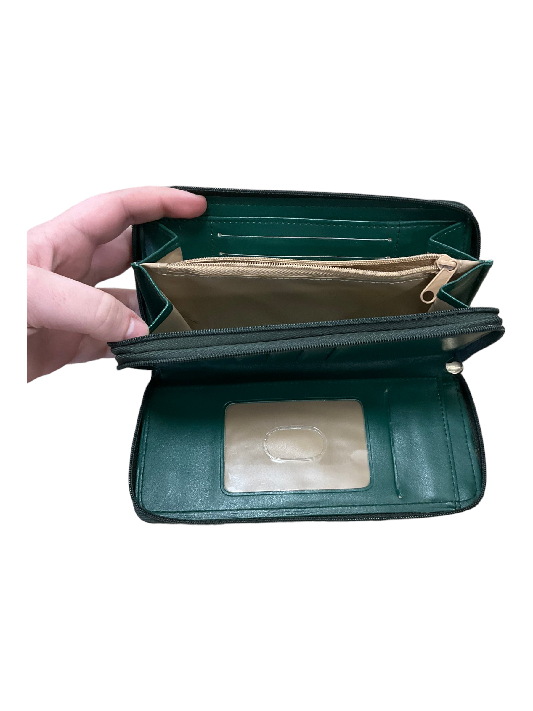 Vtg Buxton Top Grain Cowhide Leather Chestnut Bifold Coin Purse Wallet Kiss  Lock | eBay