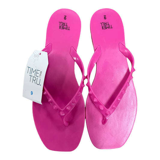 Sandals Flip Flops By Time And Tru  Size: 9
