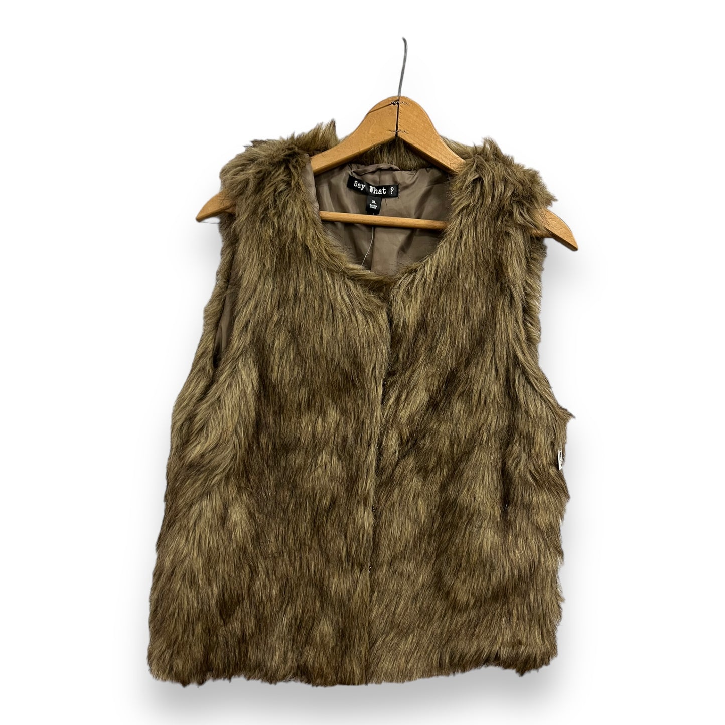 Vest Faux Fur & Sherpa By Say What  Size: Xl